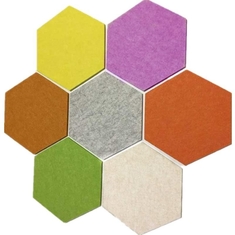 Panneaux sonores hexagonaux pour le cinéma à domicile
