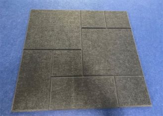 Tuiles acoustiques qui respecte l'environnement de feutre, bruit de 600mm*600mm*12mm réduisant des tuiles de plafond
