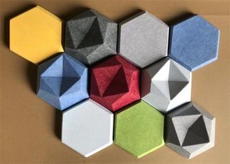 Commercial noise stop panneaux acoustiques hexagonales pour le mur