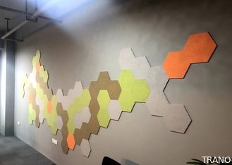 Absorption du son Hexagones multicolores insonorisés recyclés