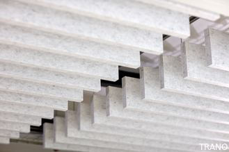 Le plafond acoustique suspendu de fibre minérale déroute écologique