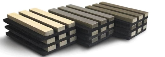 Panneaux muraux insonorisés décoratifs légers de panneau acoustique de fibre de polyester ignifuge