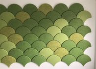 Le feutre 100% acoustique de la fibre de polyester 3d couvre de tuiles le panneau cubique pour la décoration de mur