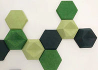 Panneaux de mur insonorisants décoratifs du polyester 3D d'hexagone