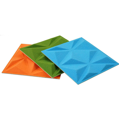Fibre de polyester sentie colorée d'écran antibruit de l'hexagone 3d