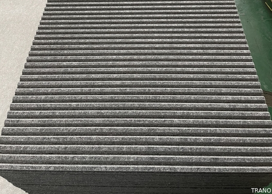 Panneaux 100% de mur acoustiques de la fibre de polyester 3D insonorisés