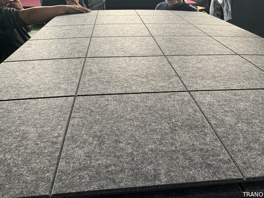 Fibre 100% de polyester acoustique de blocage saine de panneaux de mur 3D