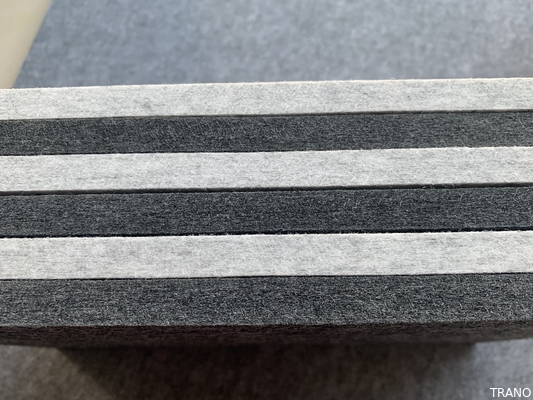 Déformation absorbante industrielle d'écran antibruit de fibre de polyester et se faner