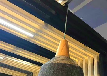 Absorption à taille fixe acoustique de bruit de panneaux de mur de la fibre de polyester de niveau de B 3d