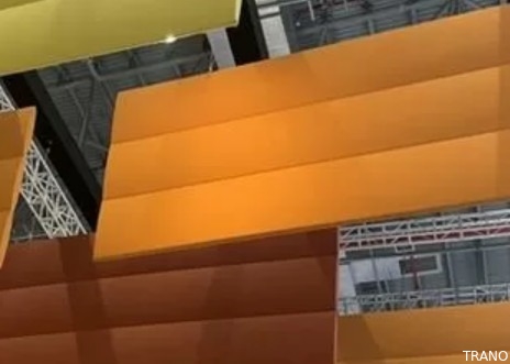 La fibre de polyester a réutilisé la triangle acoustique de cloisons de plafond formée