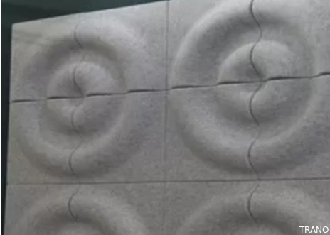 B a de niveau réutilisé le bruit matériel bloquant le mur 3D acoustique lambrisse semi strié